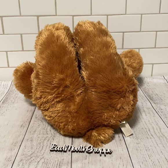 Extra Large Fuzzy Valentine's I LOVE YOU Teddy Bear with Heart and Ribbon - Picture 7 of 8